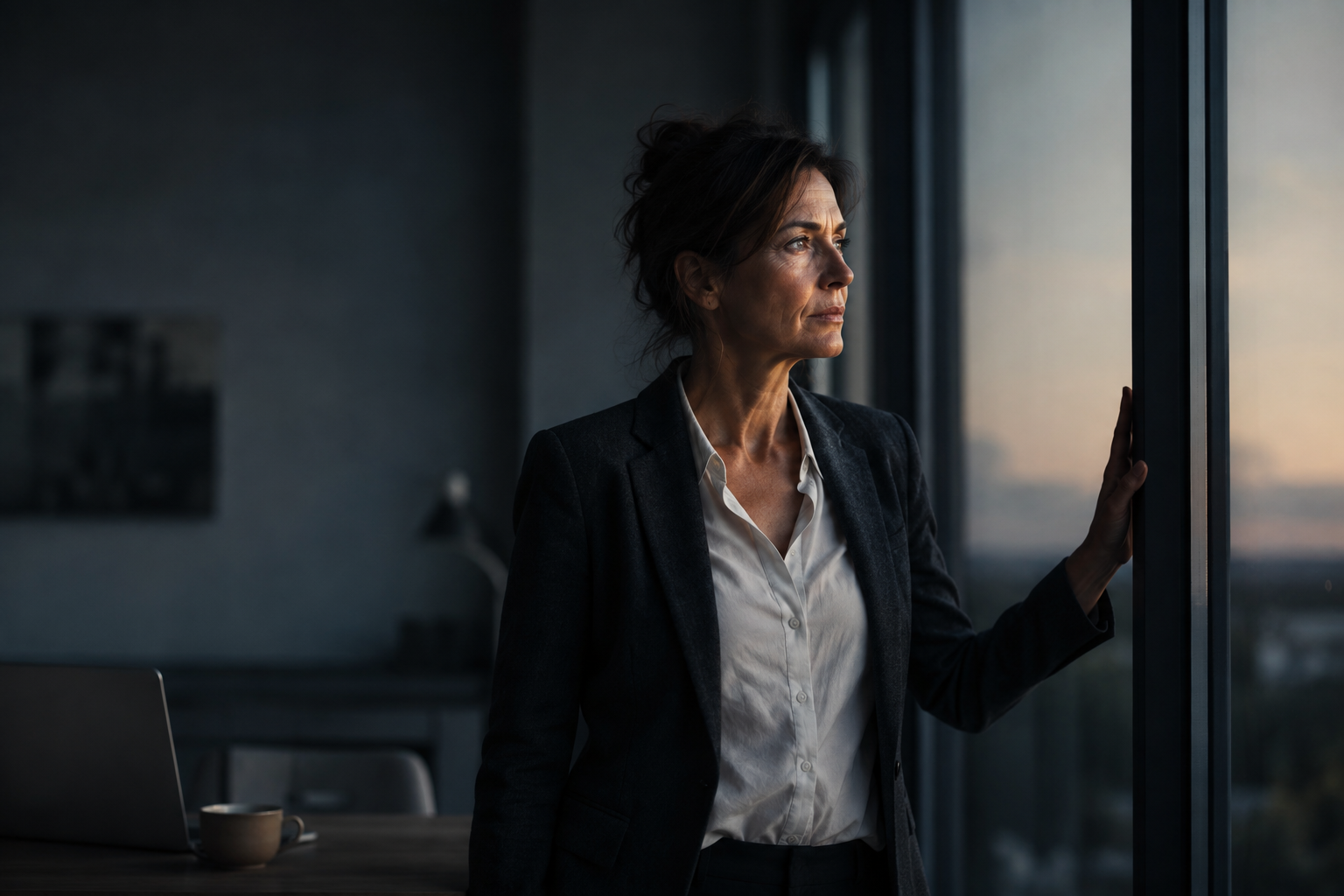 Entscheidungen unter Stress – Frau vor einer schwierigen Entscheidung